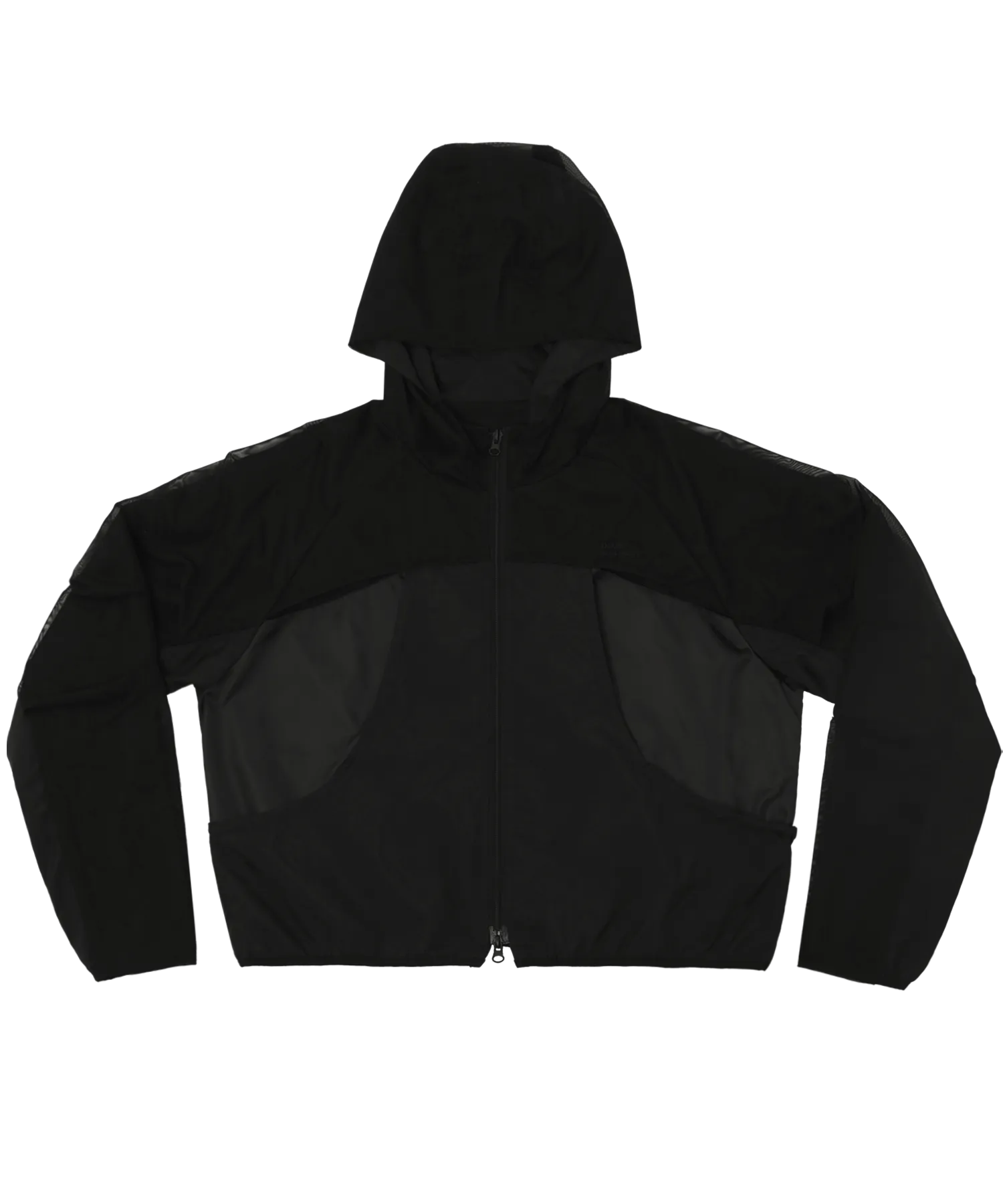 Double layered windbreaker black