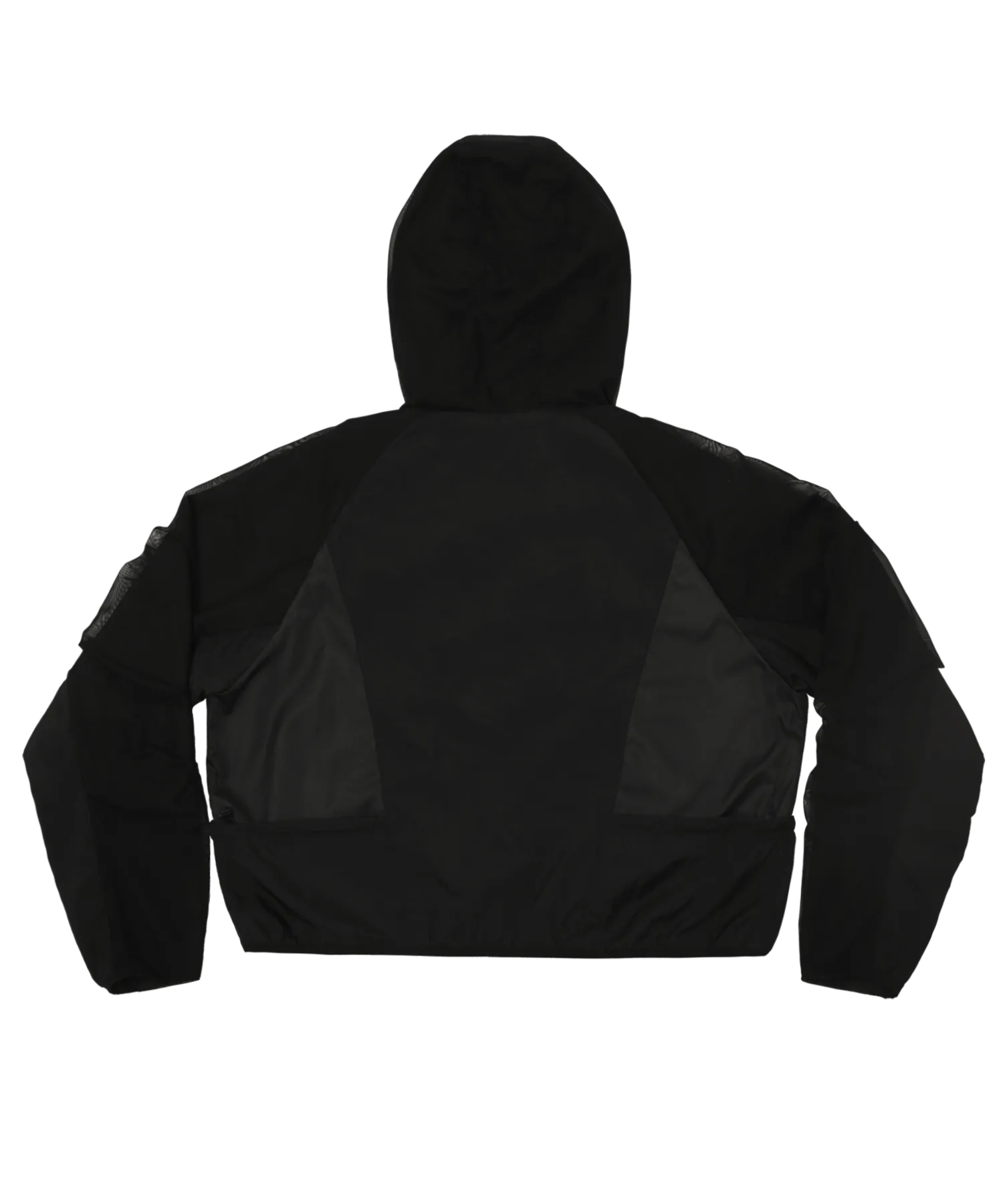 Double layered windbreaker black