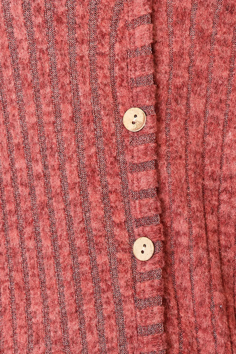 Double Take Ribbed Button-Up Cardigan with Pockets