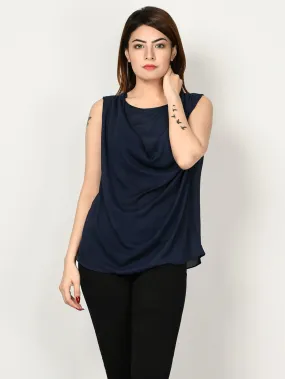 Draped Neck Top