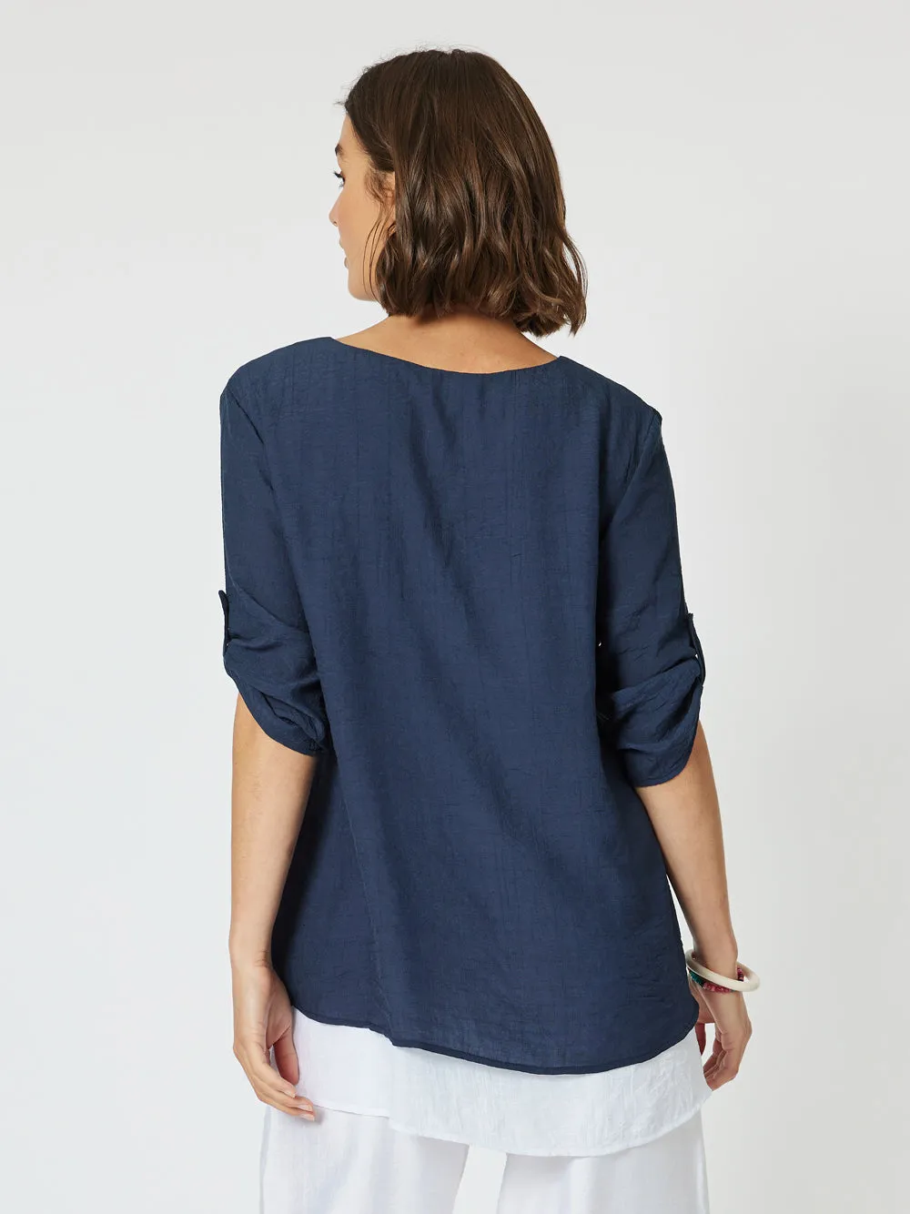 Eclipse Layered Top - Navy