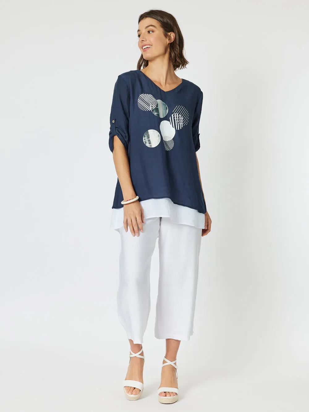 Eclipse Layered Top - Navy