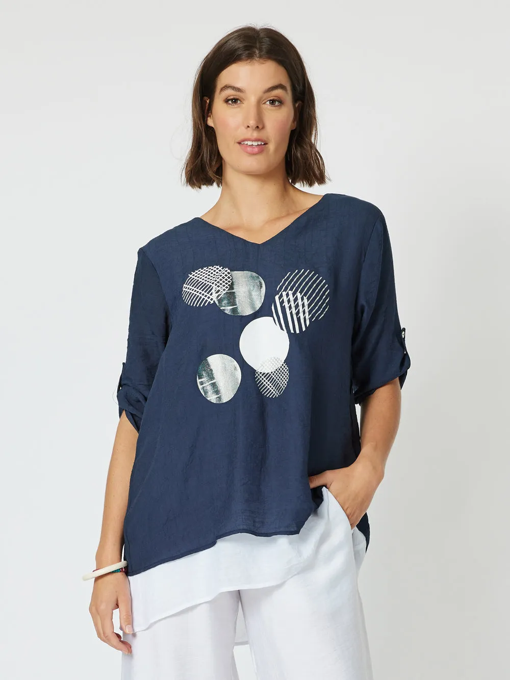 Eclipse Layered Top - Navy