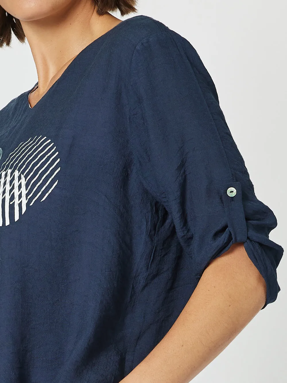 Eclipse Layered Top - Navy