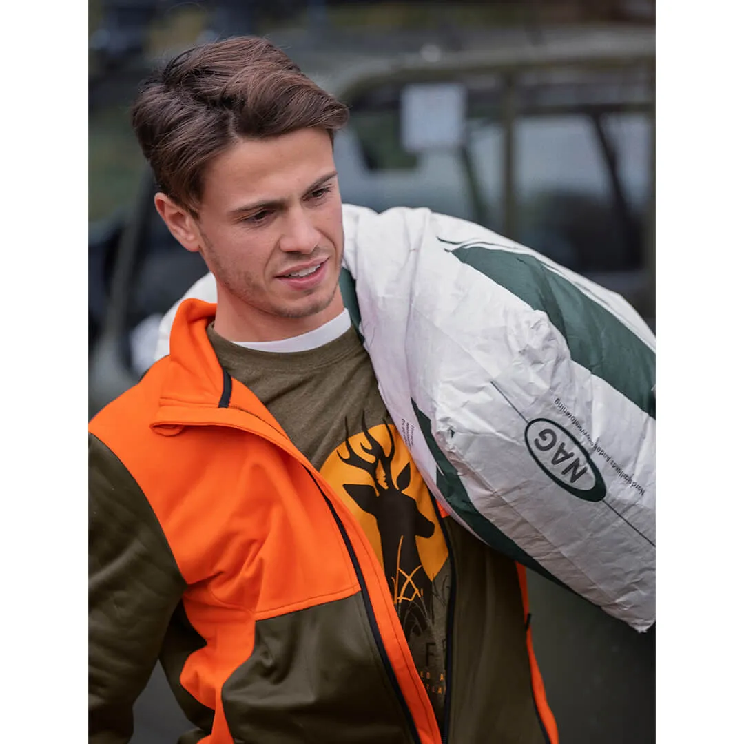 Elliot Fleece - Pine Green/Hi-Vis Orange by Seeland