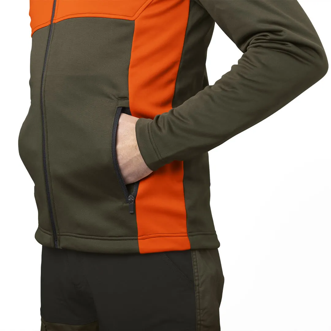 Elliot Fleece - Pine Green/Hi-Vis Orange by Seeland