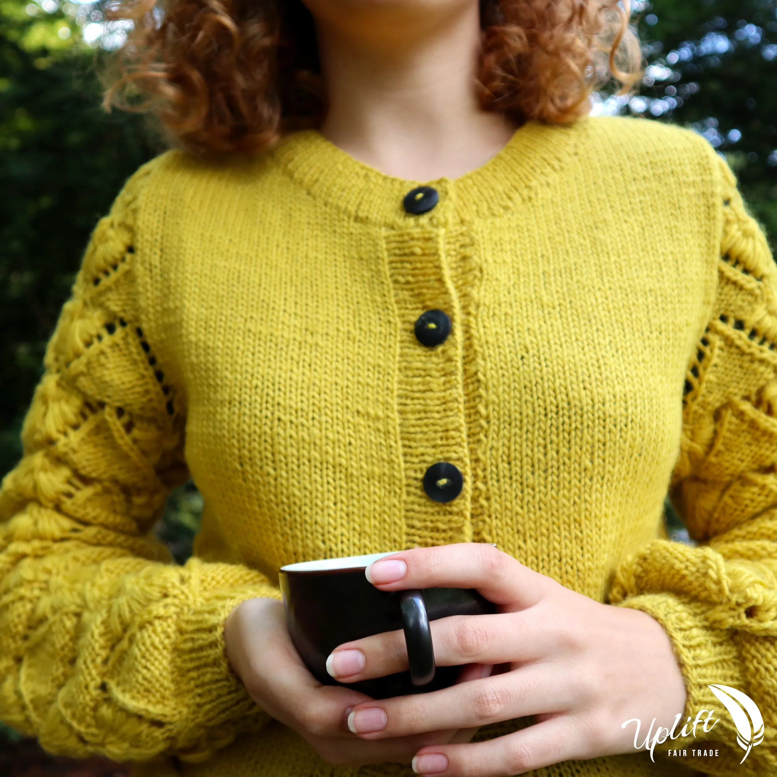 Fair Trade Ethical Women's Patterned Cardigan