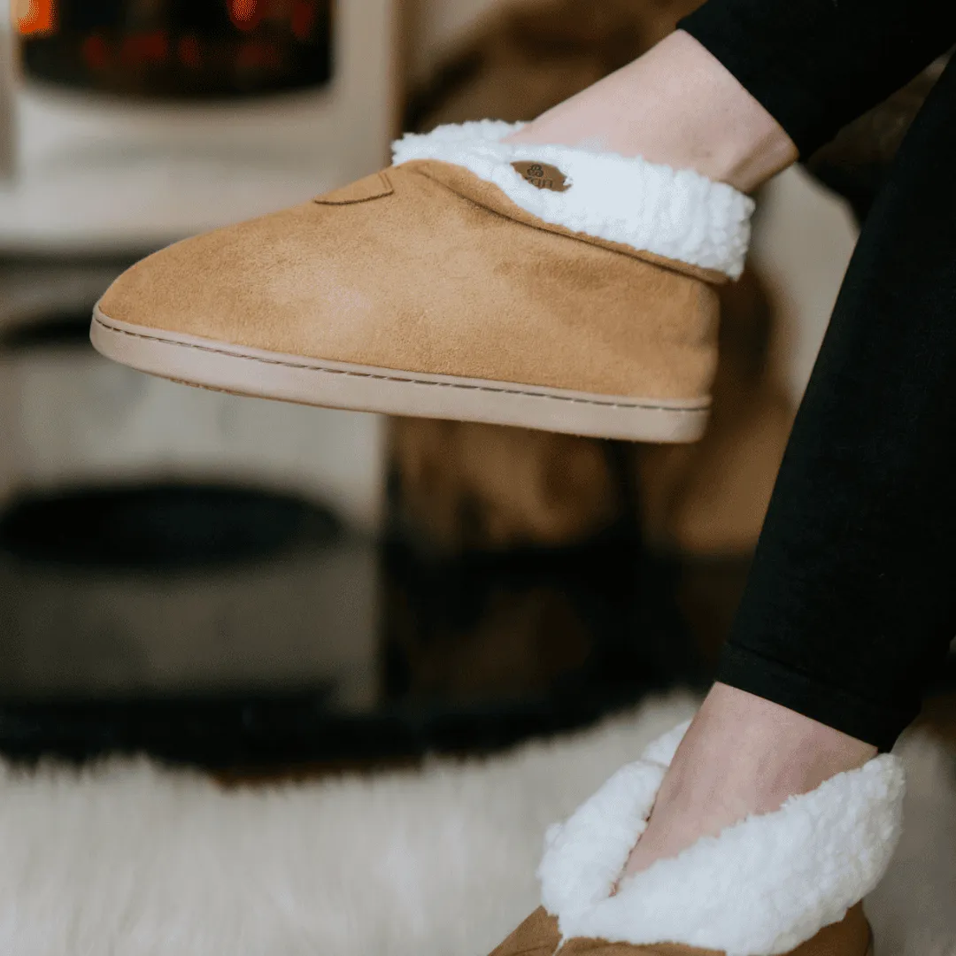 Faux Suede Boot Slippers