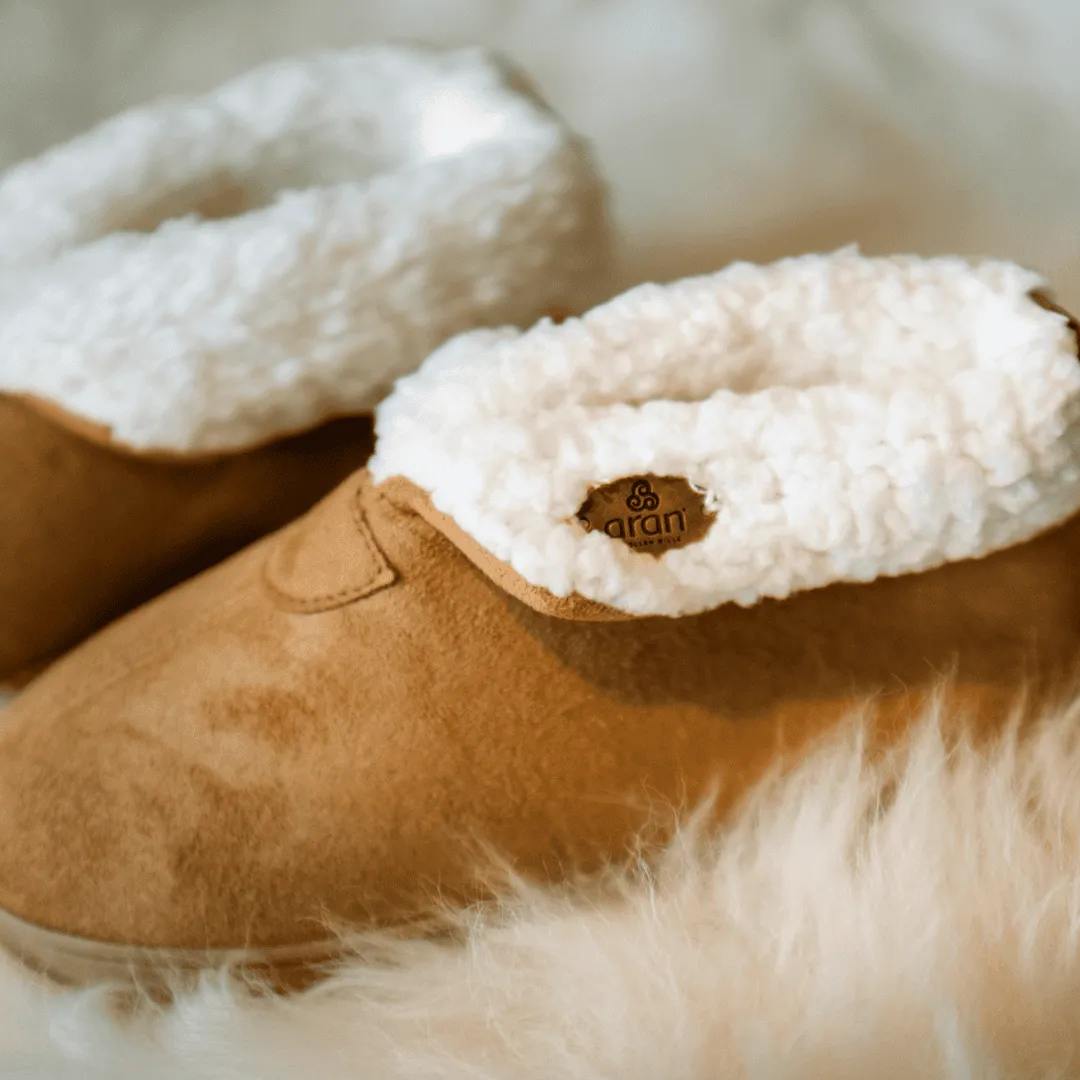 Faux Suede Boot Slippers