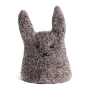 Felt Bunny Egg Cosy - Grey