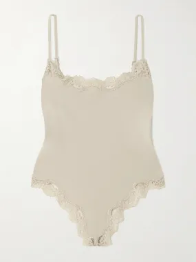 Fits Everybody corded lace cami thong body