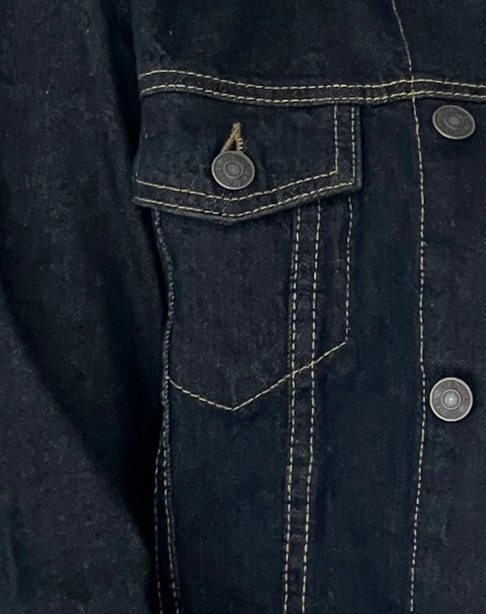 Fitted Denim Jacket in Indigo