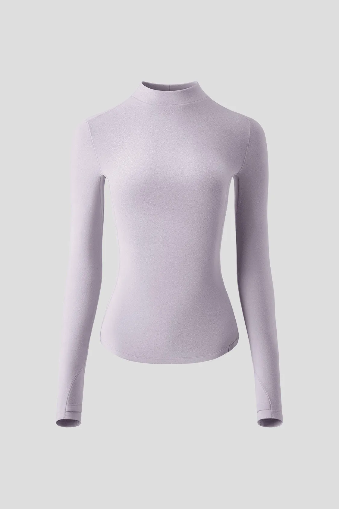 FleeceFit - Women's Slim-Fit Mid-Warmth Mock Neck Top