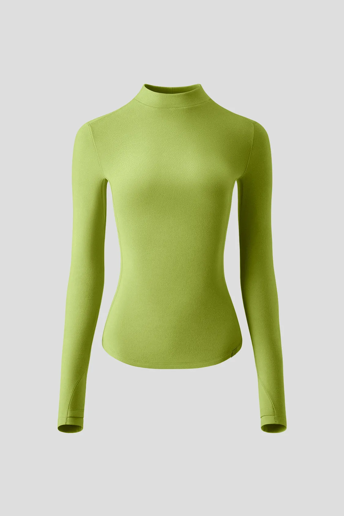 FleeceFit - Women's Slim-Fit Mid-Warmth Mock Neck Top