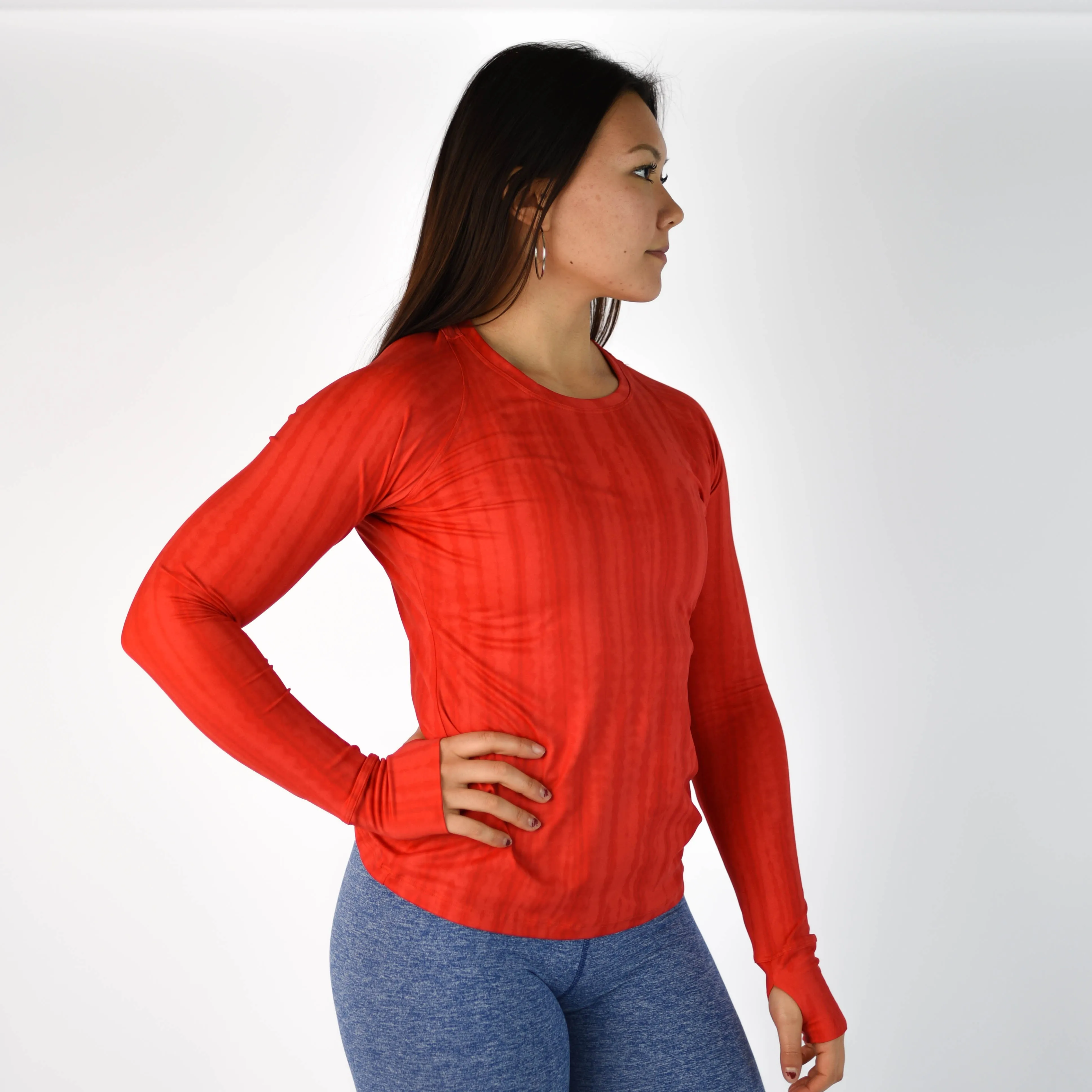 FLEO Foundation Long Sleeve - Coral Shibori