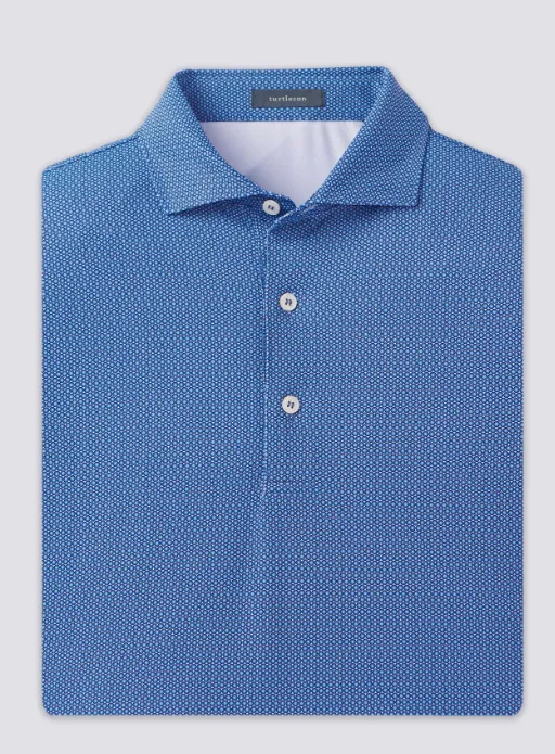 Flint Performance Polo - Admiral/Luxe Blue