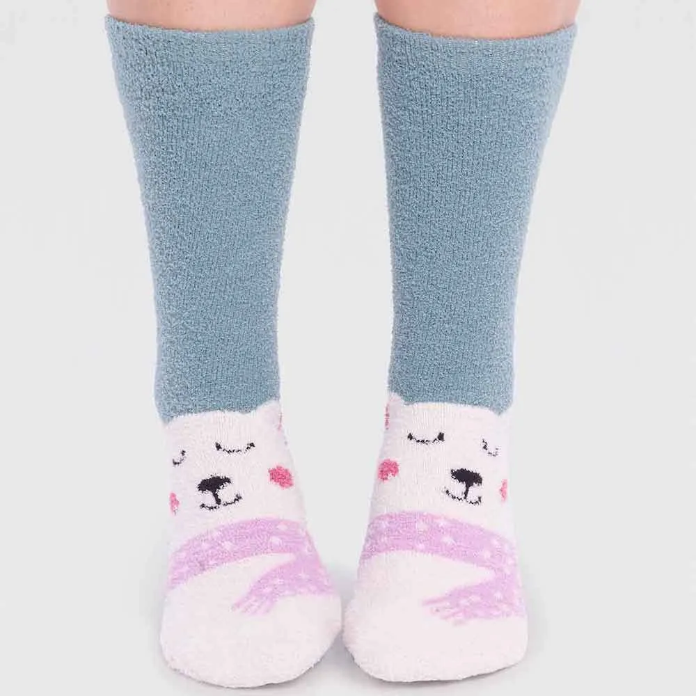 Fluffy Animal Socks by Thought