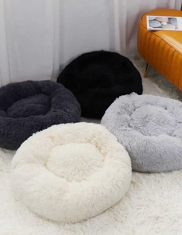 Fluffy Fur Calming Dog Bed