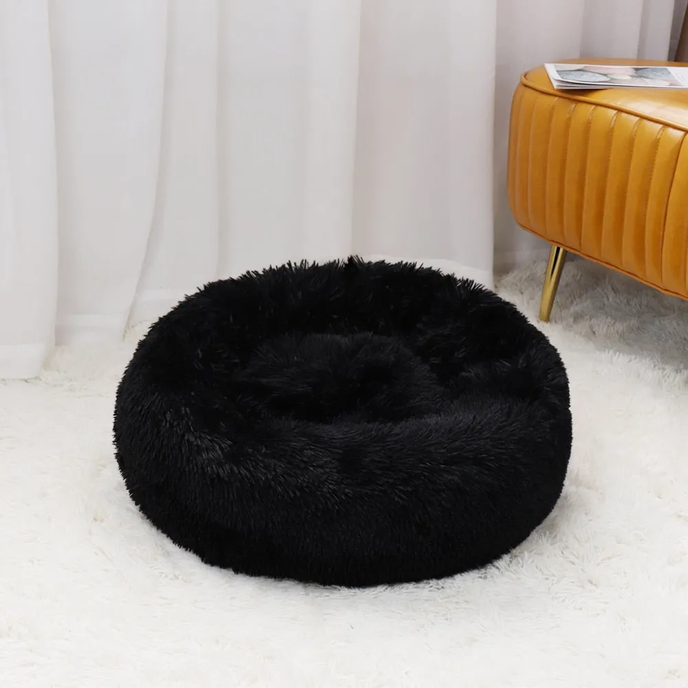 Fluffy Fur Calming Dog Bed