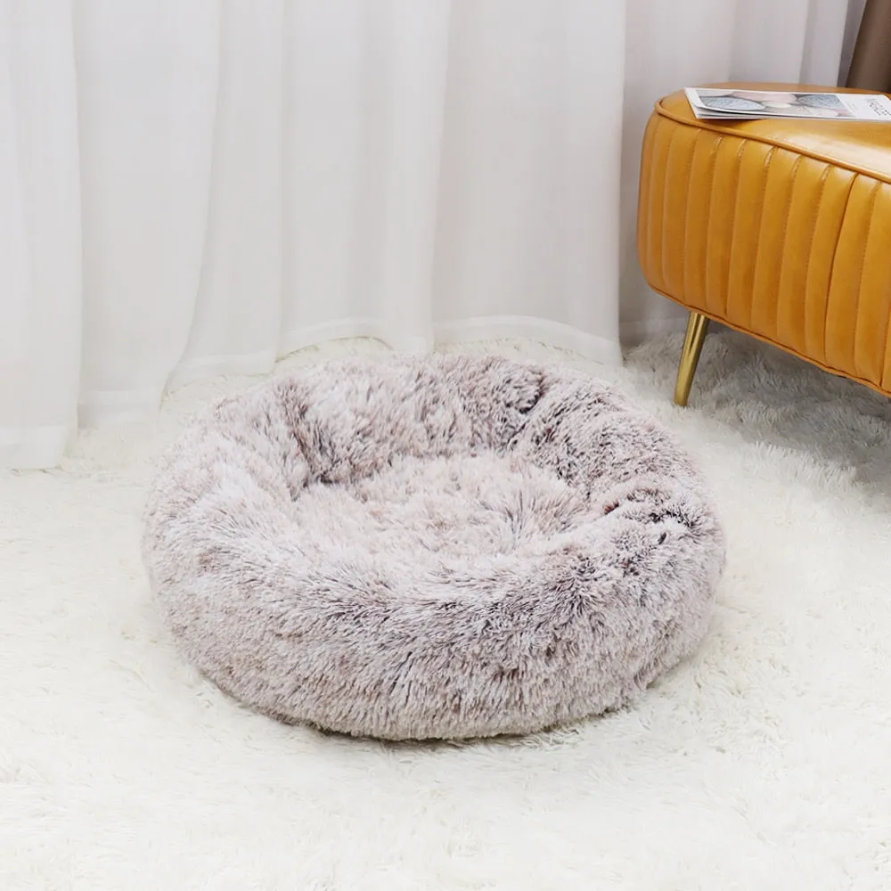 Fluffy Fur Calming Dog Bed