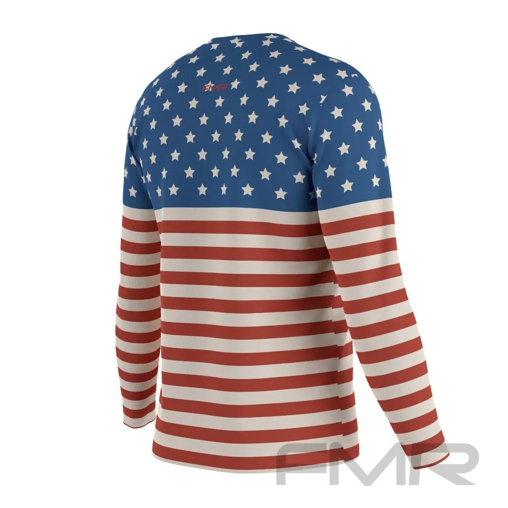 FMR American Men's Technical Long Sleeve Running Shirt