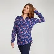 Garden Falling Floral Voile Top