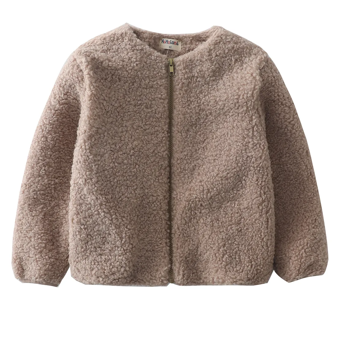 Girl Fleece/Sherpa Full-zip Lightweight Jacket