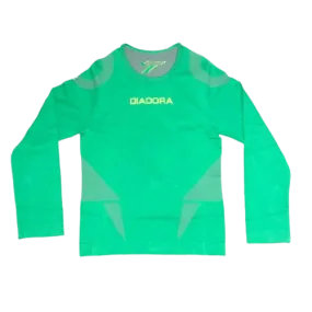 GREEN SEAMLESS LONG SLEEVE JUNIOR TOP