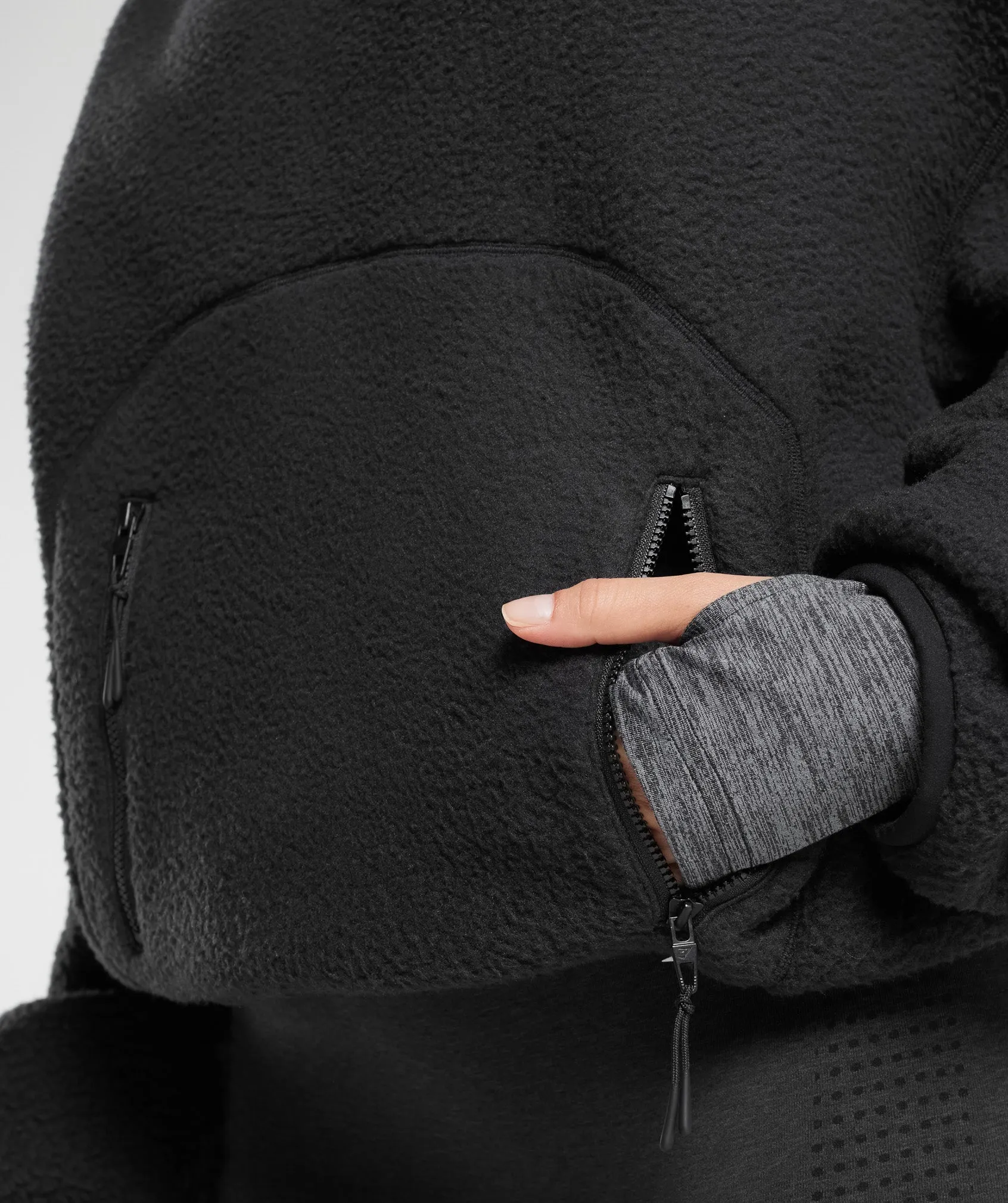 Gymshark Holt Textured Fleece - Black