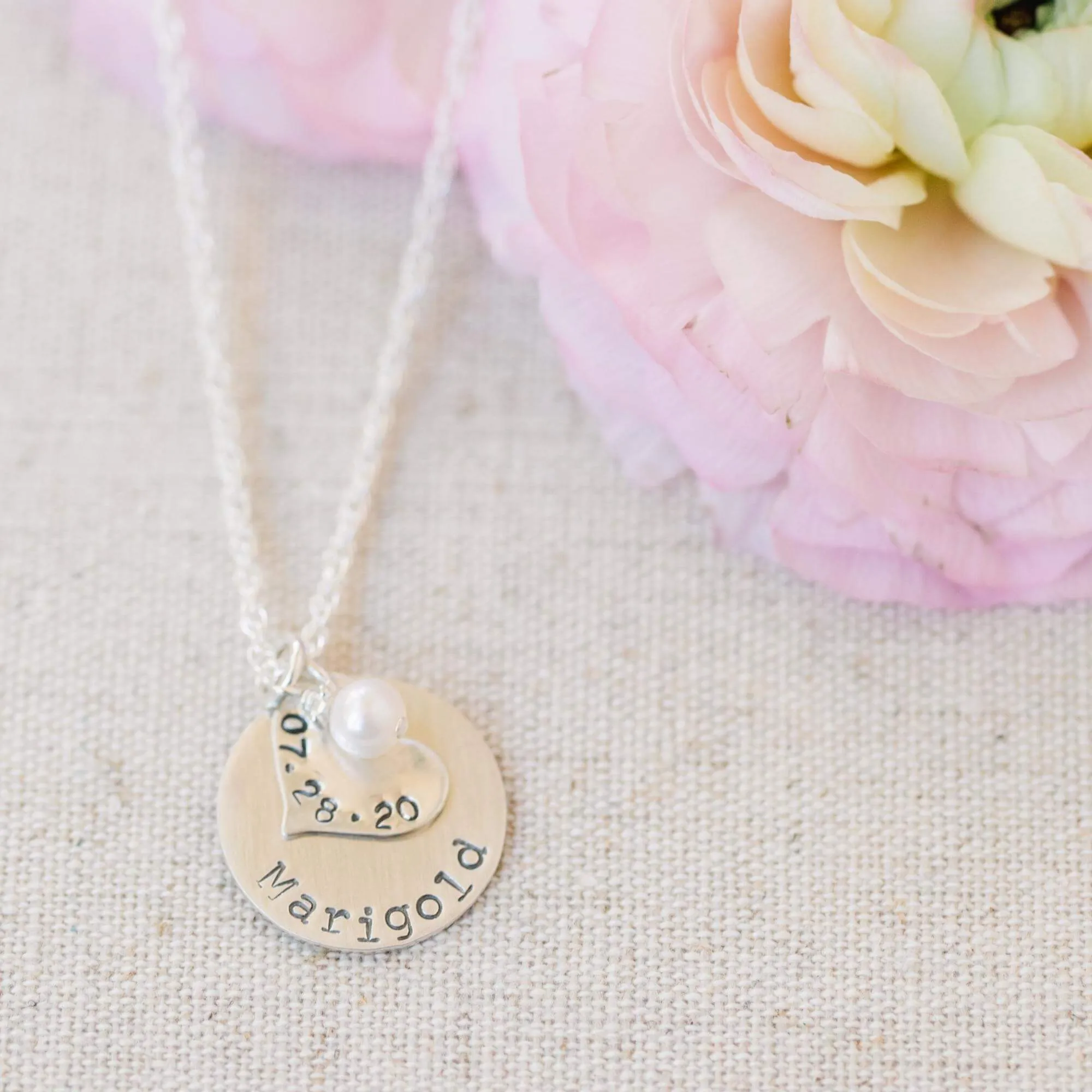 Heart   Circle Layered Charm Necklace