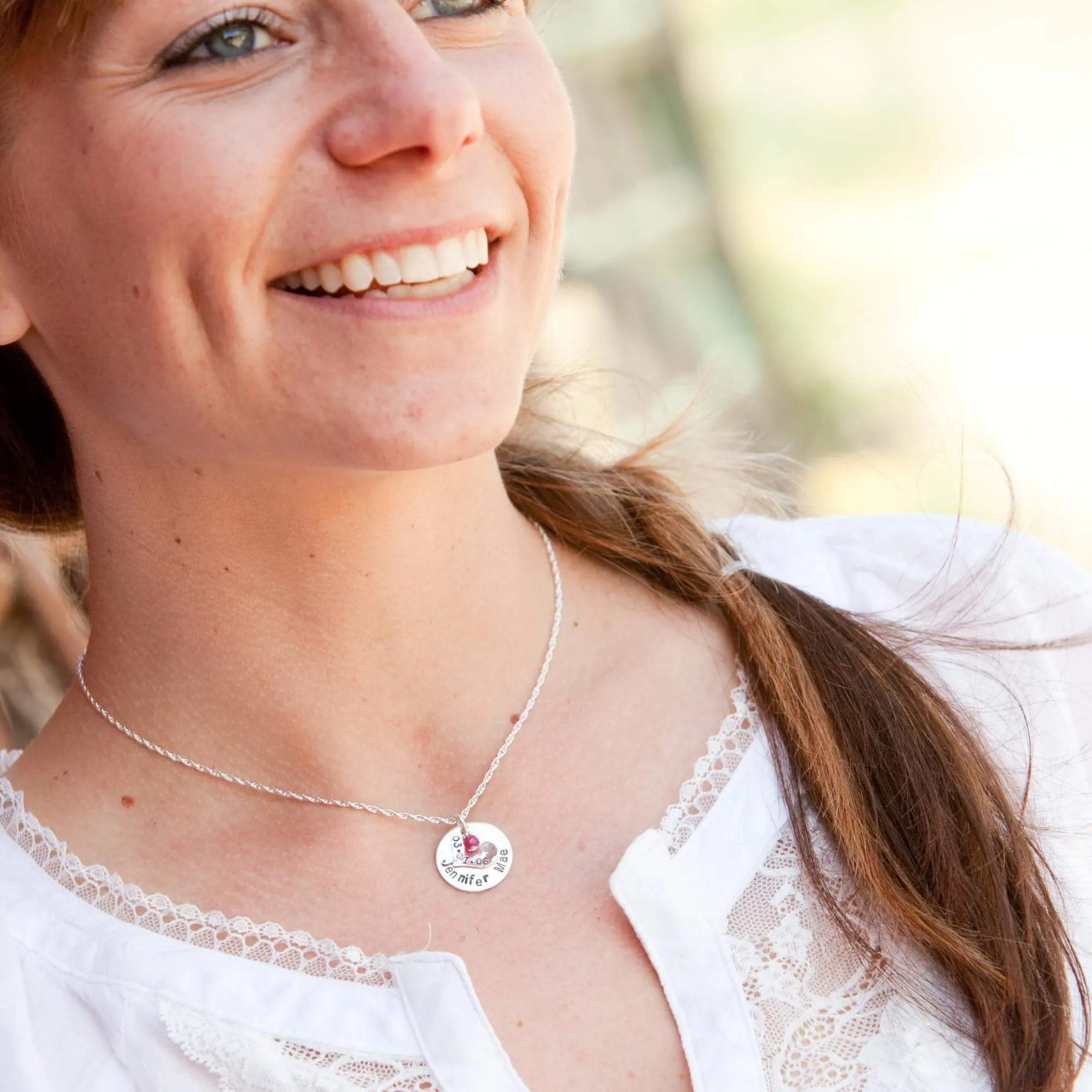 Heart   Circle Layered Charm Necklace