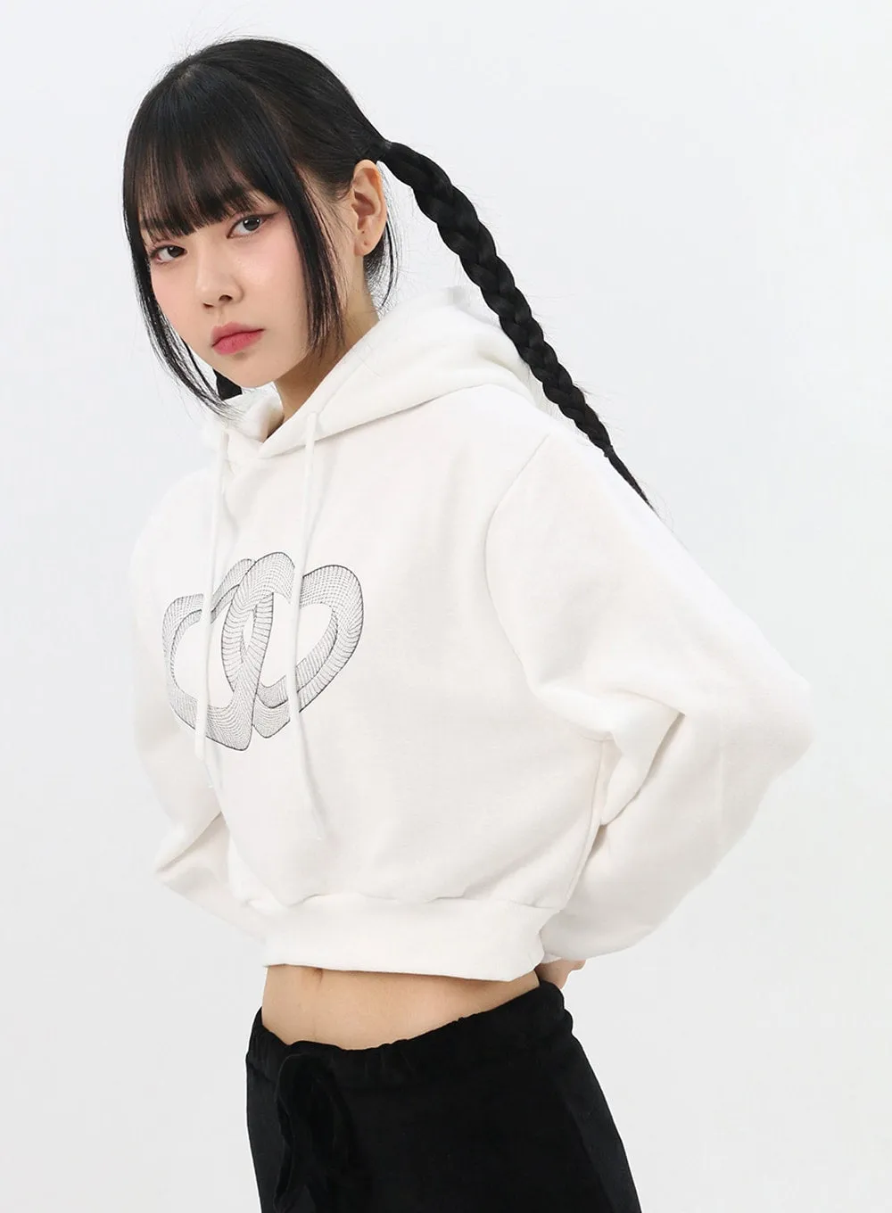 Heart Graphic Hoodie Sweatshirt IN314