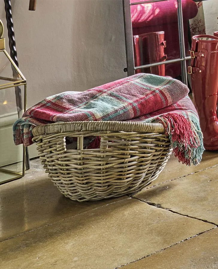 Henford Cranberry Chenille Throw