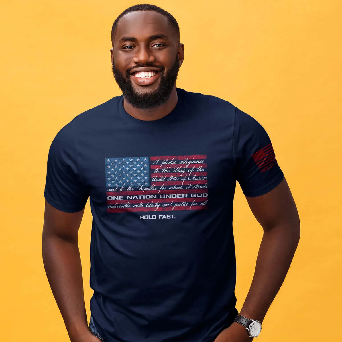 HOLD FAST Mens T-Shirt Pledge Allegiance