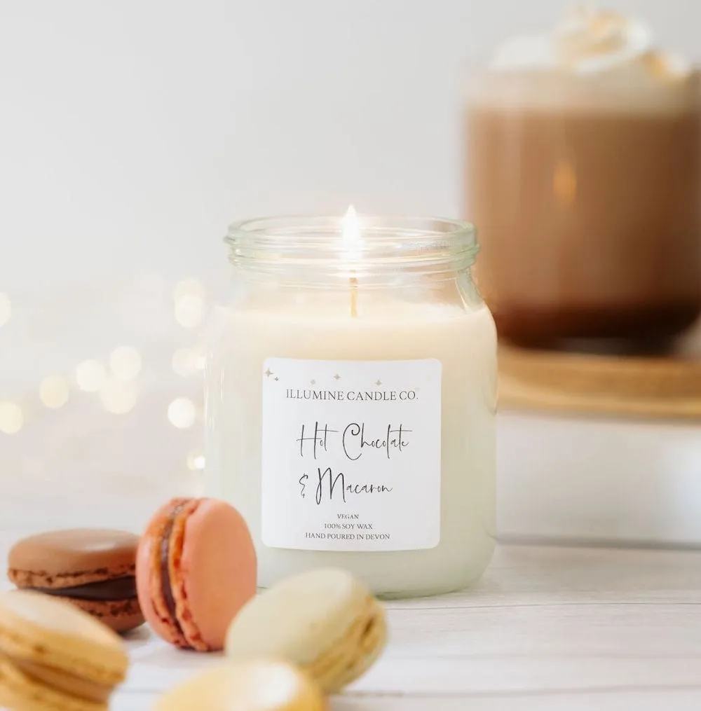 Hot Chocolate & Macaron Soy Wax Candle