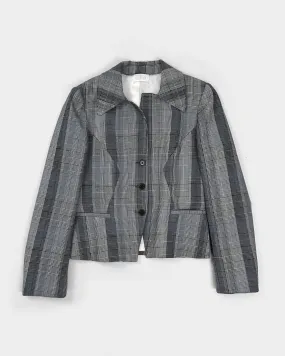 Iceberg Asymmetric Pattern Wool Blazer 2000's