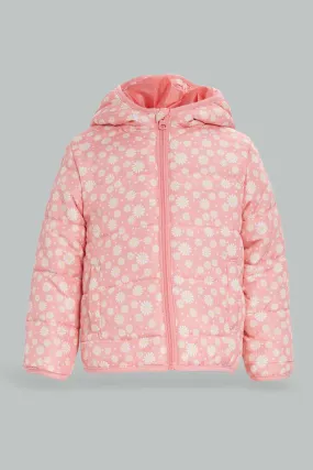 Infant Girls Pink Puffer Jacket