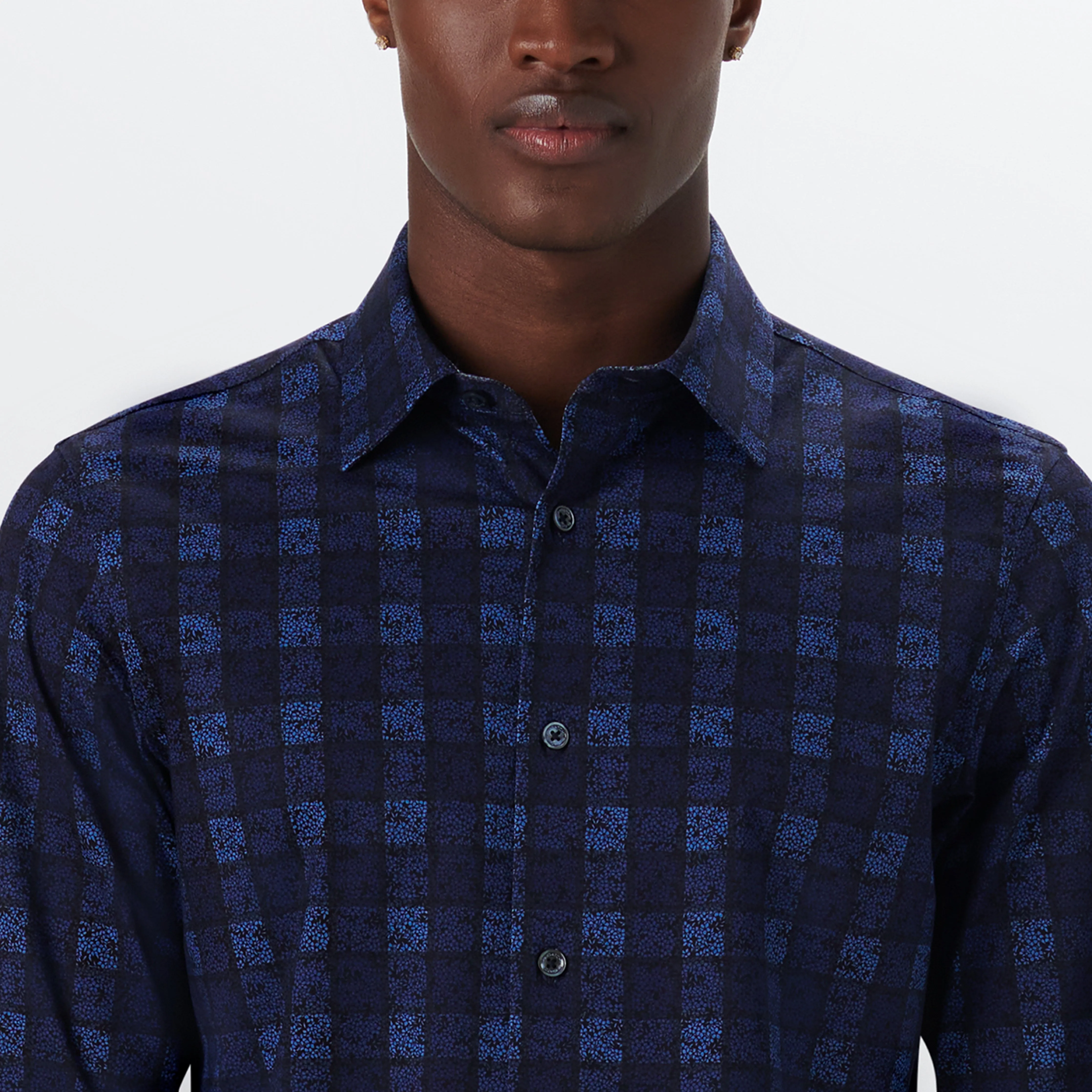 JAMES Floral Check OoohCotton Shirt