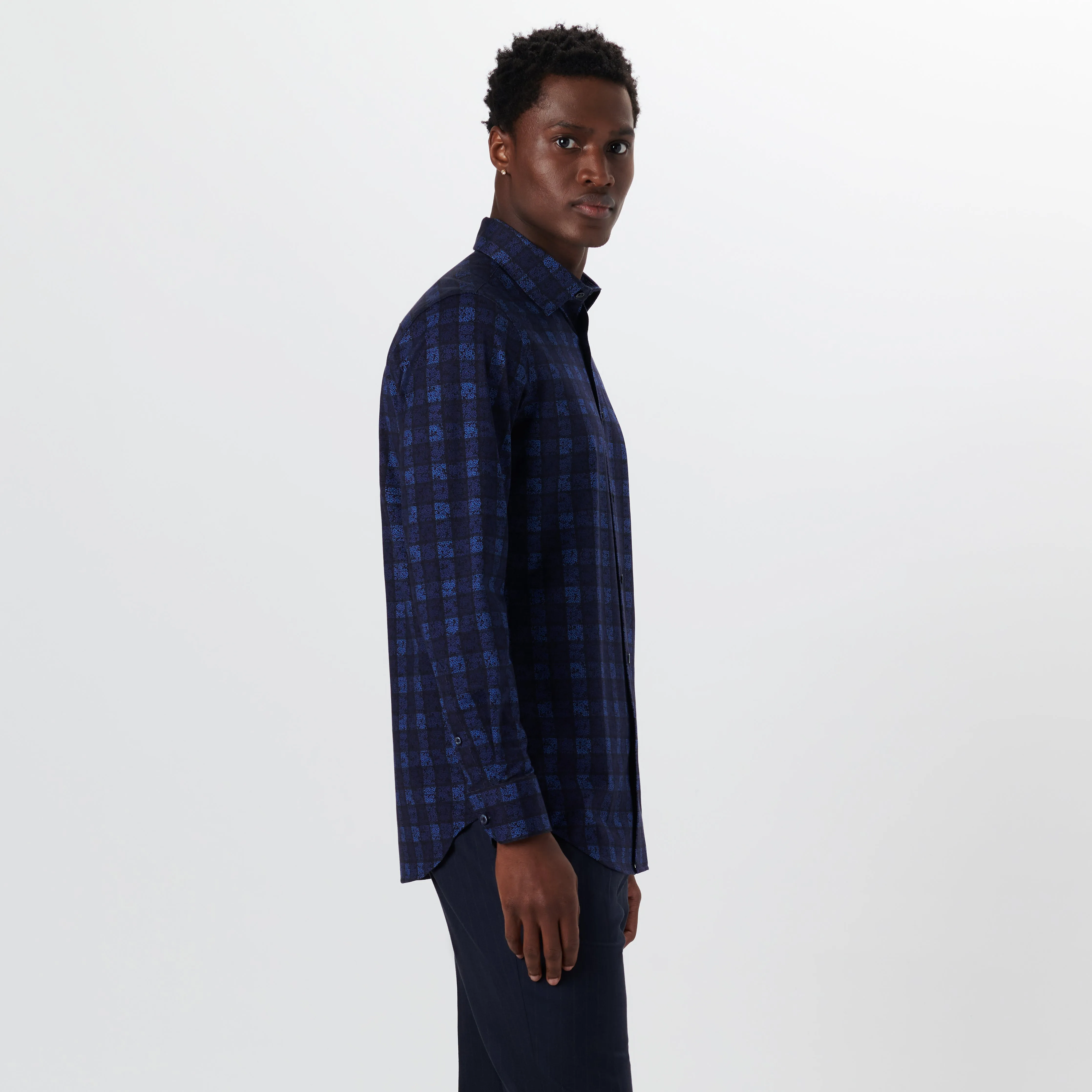 JAMES Floral Check OoohCotton Shirt