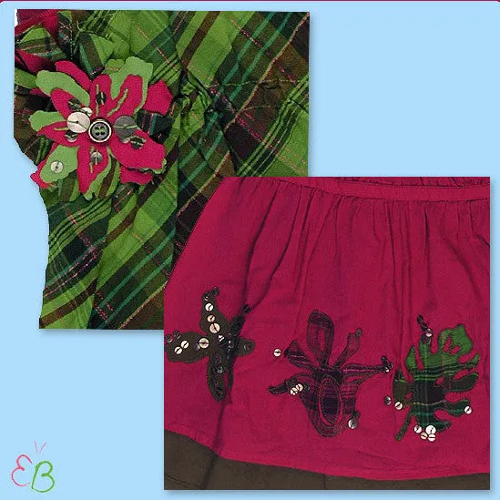 Jean Bourget of France Girls Spring/Summer 2Pc Skirt Set