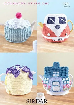 Knit & Crochet Patterns Novelty Tea Cosys by Sirdar