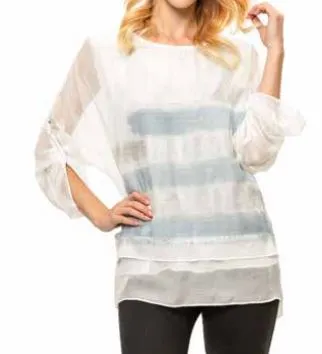 Layered Sheer Silky Overlay Top