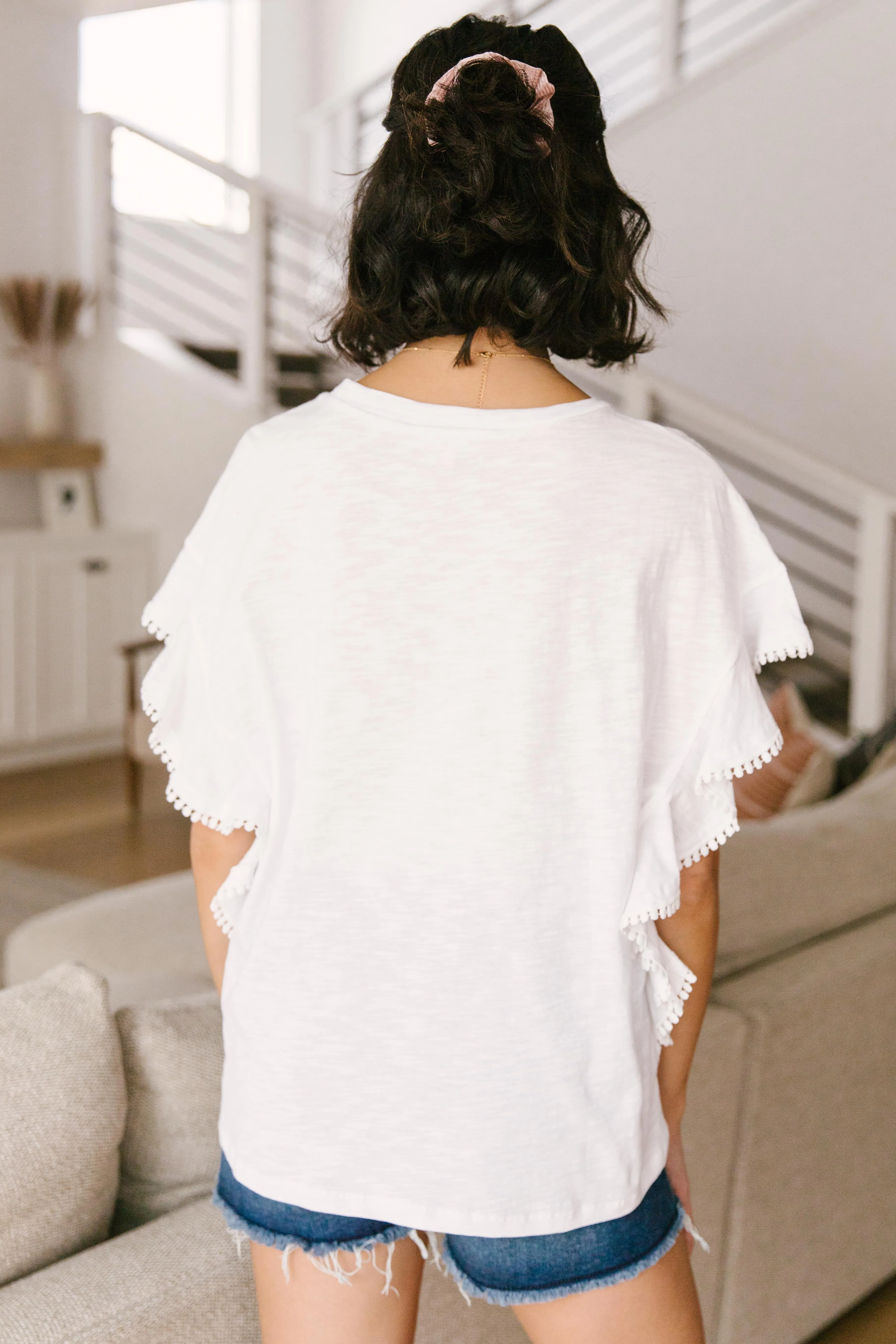 Lea Layered Top In White