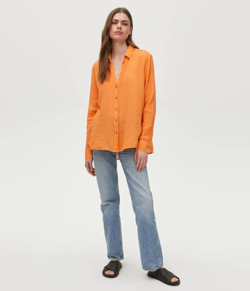 Leo Button Down Top - Marmalade