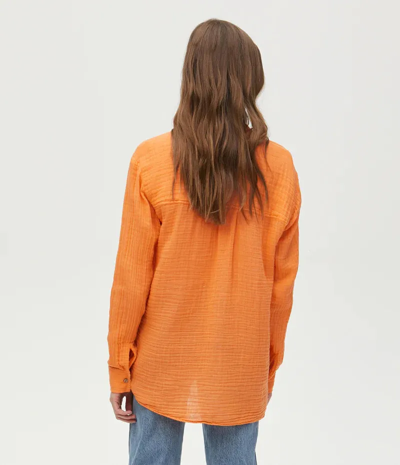 Leo Button Down Top - Marmalade