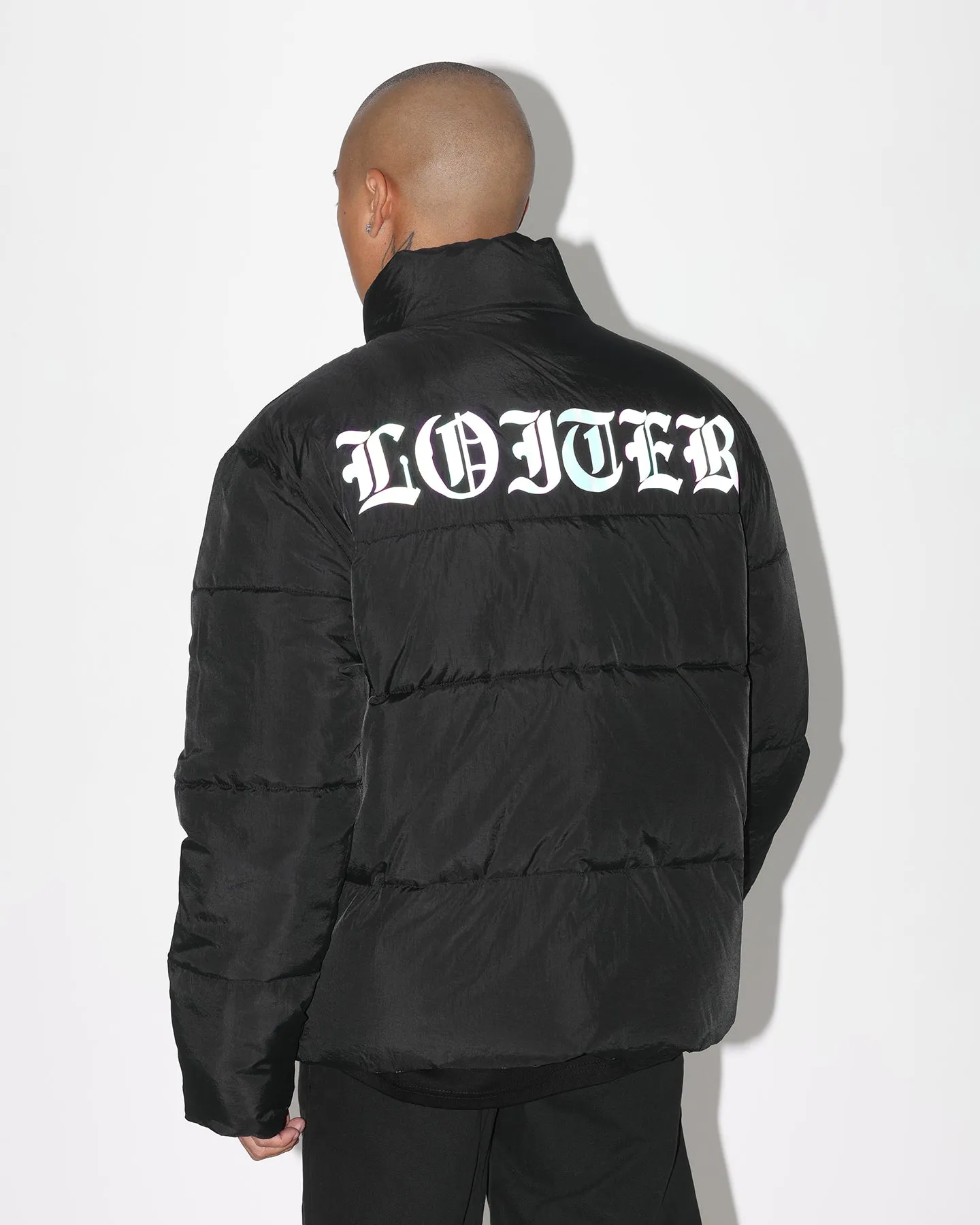 Loiter Certified Reversible Puffer Jacket Black