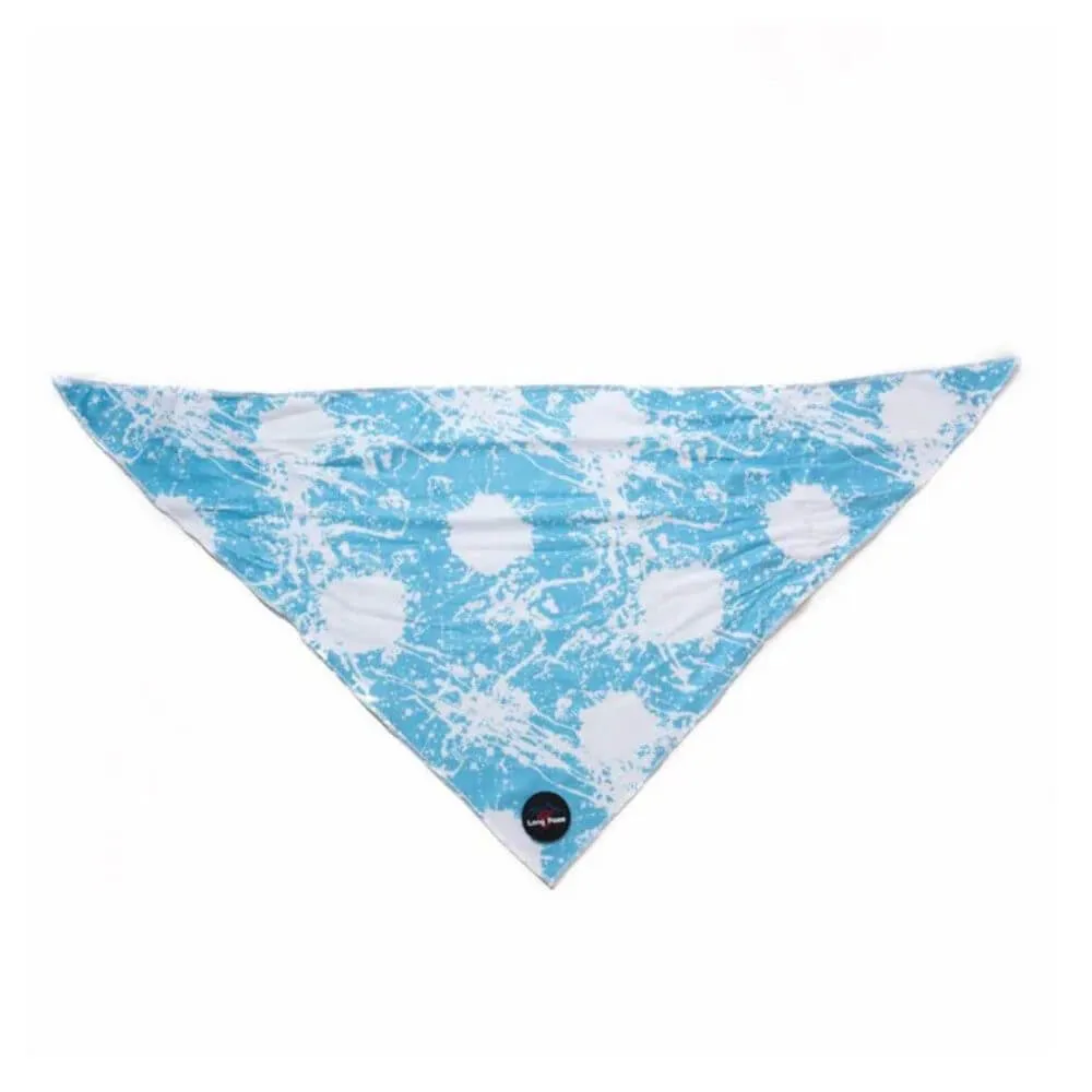 Long Paws Funk The Dog Bandana in Blue Tie Dye