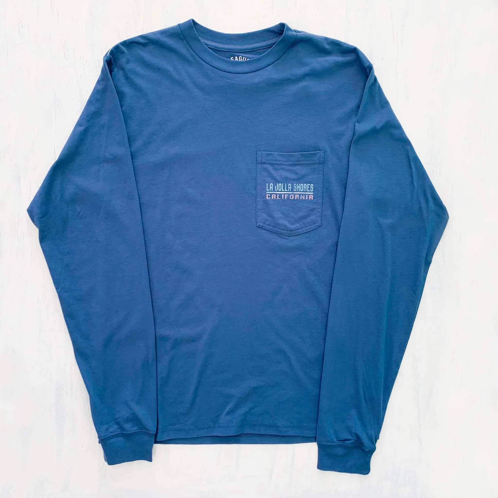 LONGSLEEVE T-SHIRT with LA JOLLA CALIFORNIA  (blue)