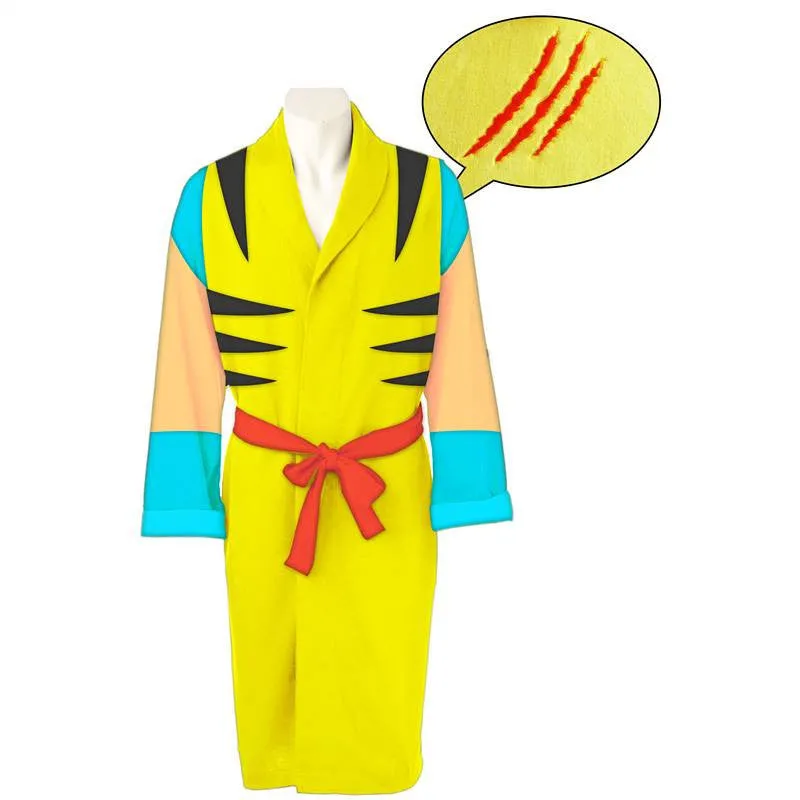 Marvel Wolverine Fleece Bathrobe