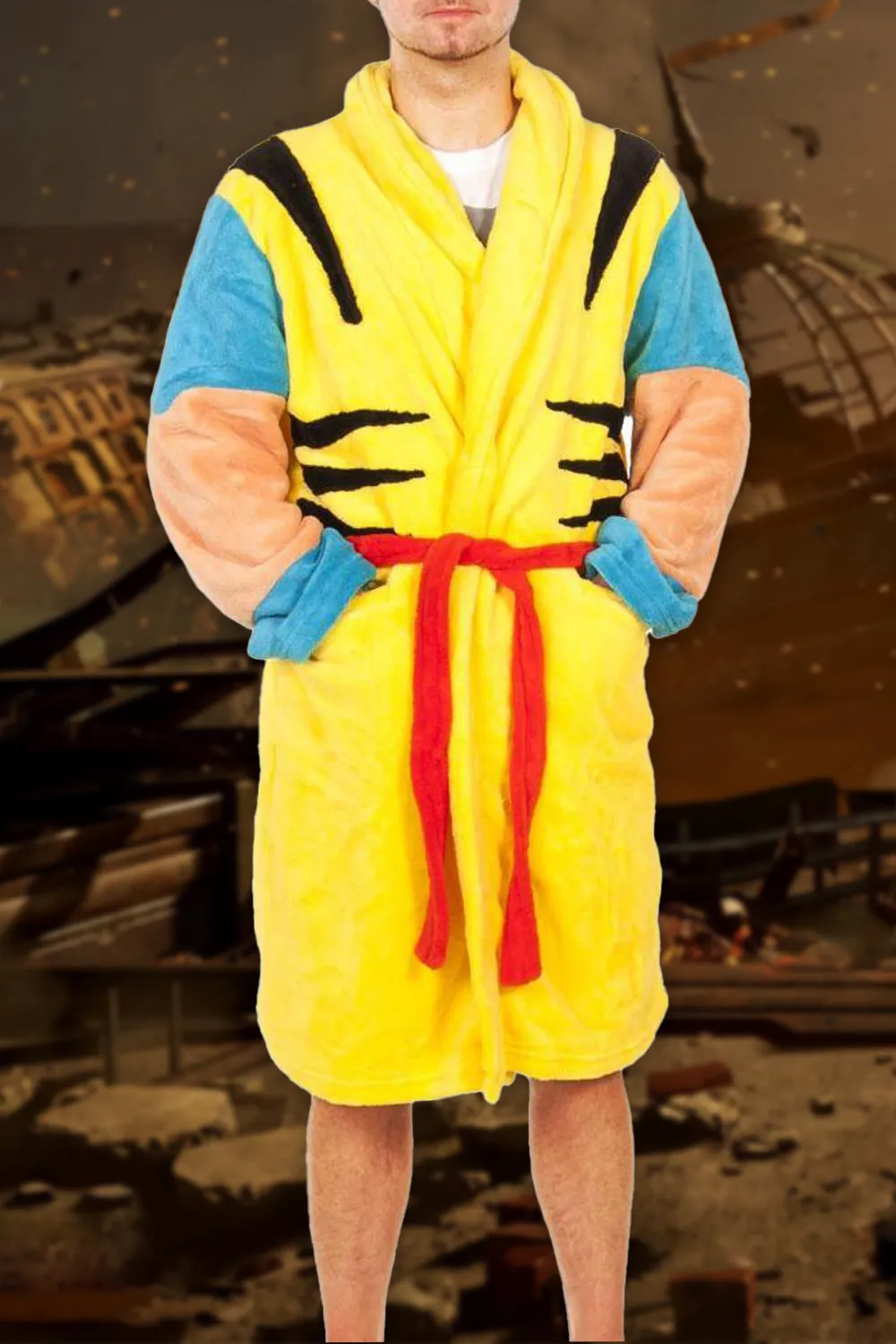 Marvel Wolverine Fleece Bathrobe